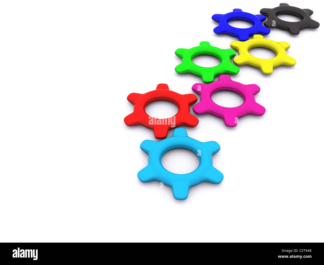 Gears connection 3d hi-res stock photography and images - Alamy