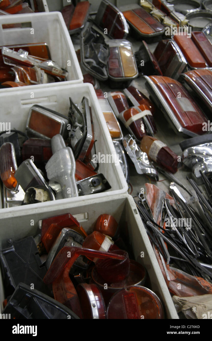 spare parts for sale at vintage car show event Stock Photo - Alamy