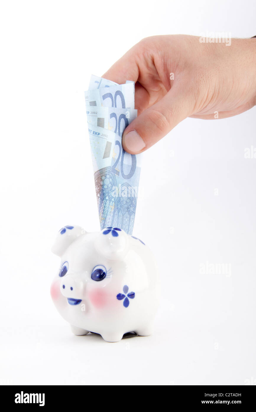 piggy bank isolated on white background for you Stock Photo - Alamy