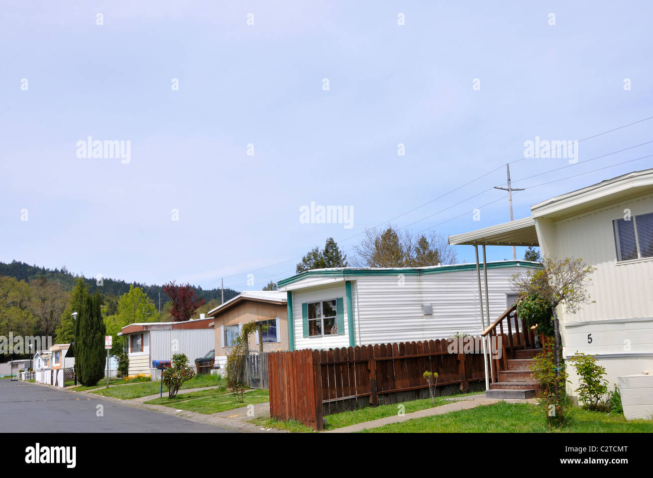 Wagon Wheel Mobile Home Park, California, USA Stock Photo Alamy