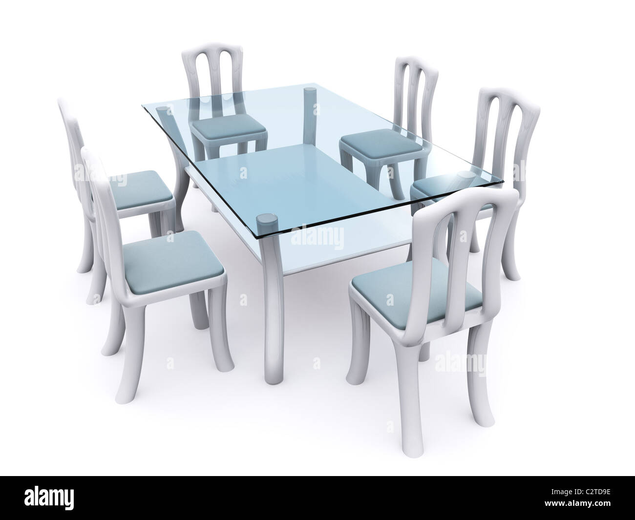 Empty table chairs on Cut Out Stock Images & Pictures - Alamy