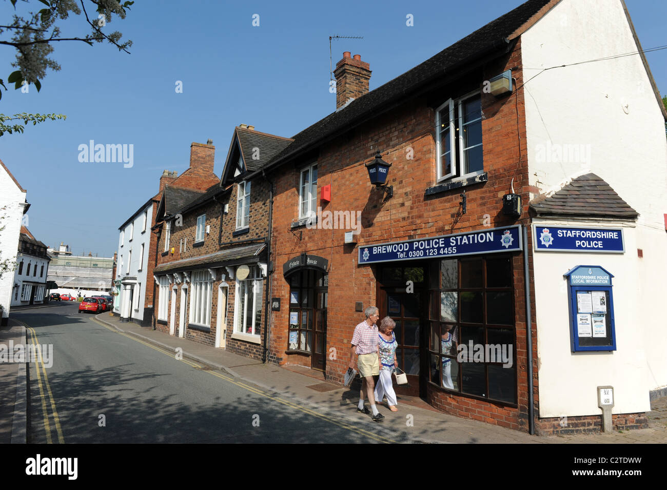 Village of Brewood in Staffordshire England Uk Stock Photo Alamy