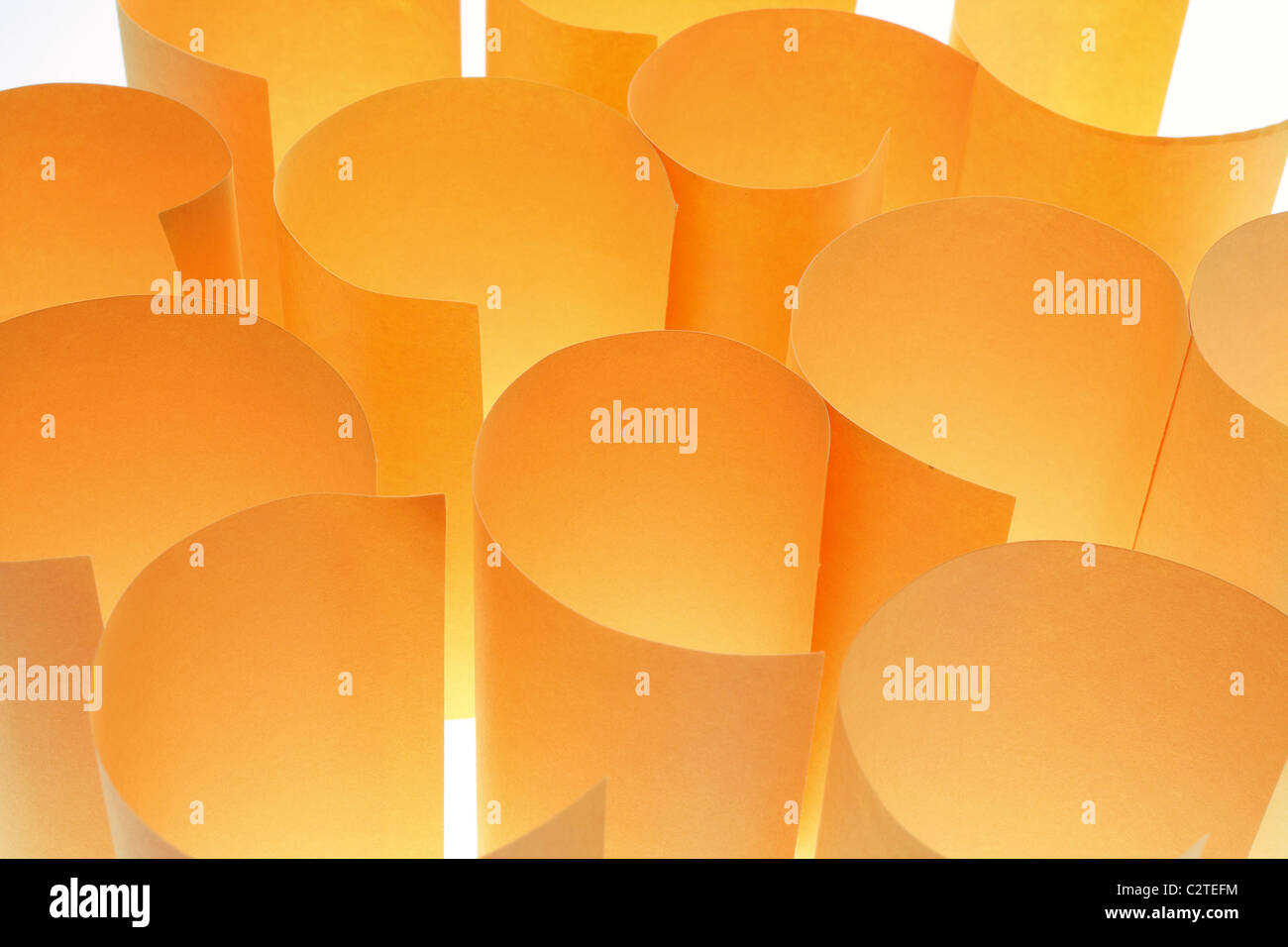 Yellow Paper Rolls Stock Photo Alamy