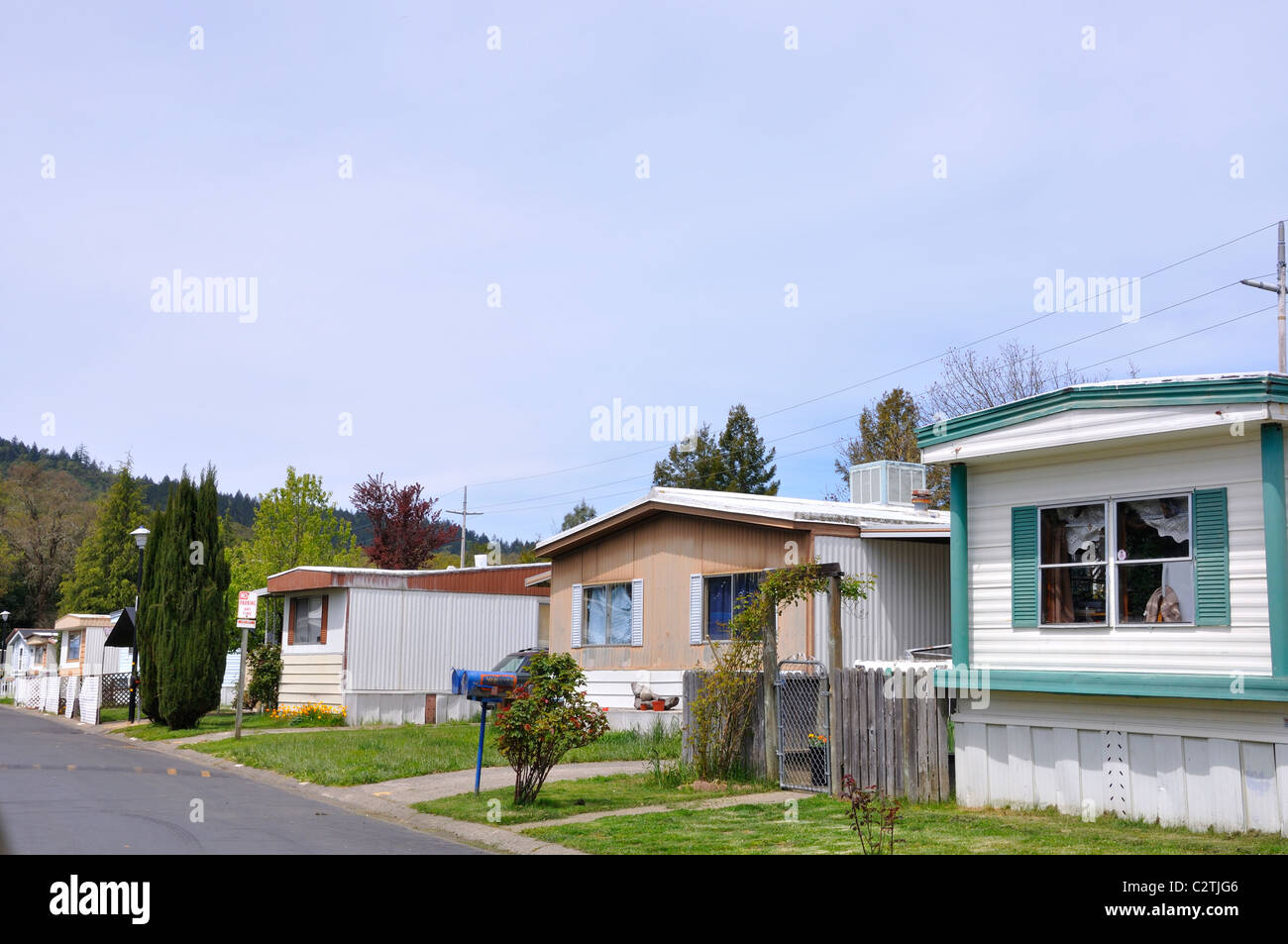 Trailer park home america hires stock photography and images Alamy