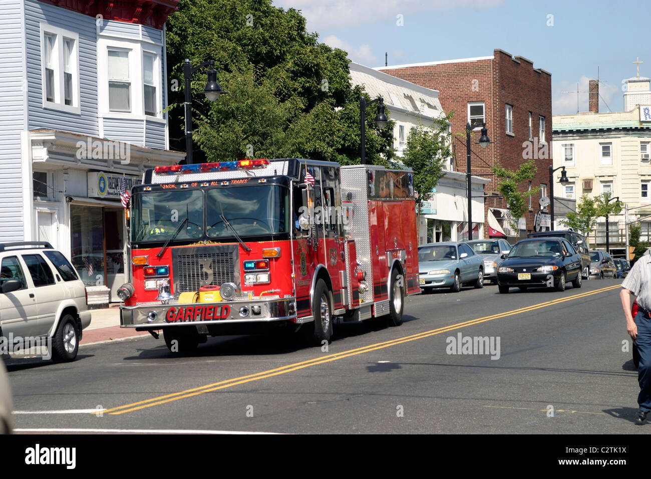 Engine 3 Garfield Fire Department NJ Stock Photo Alamy