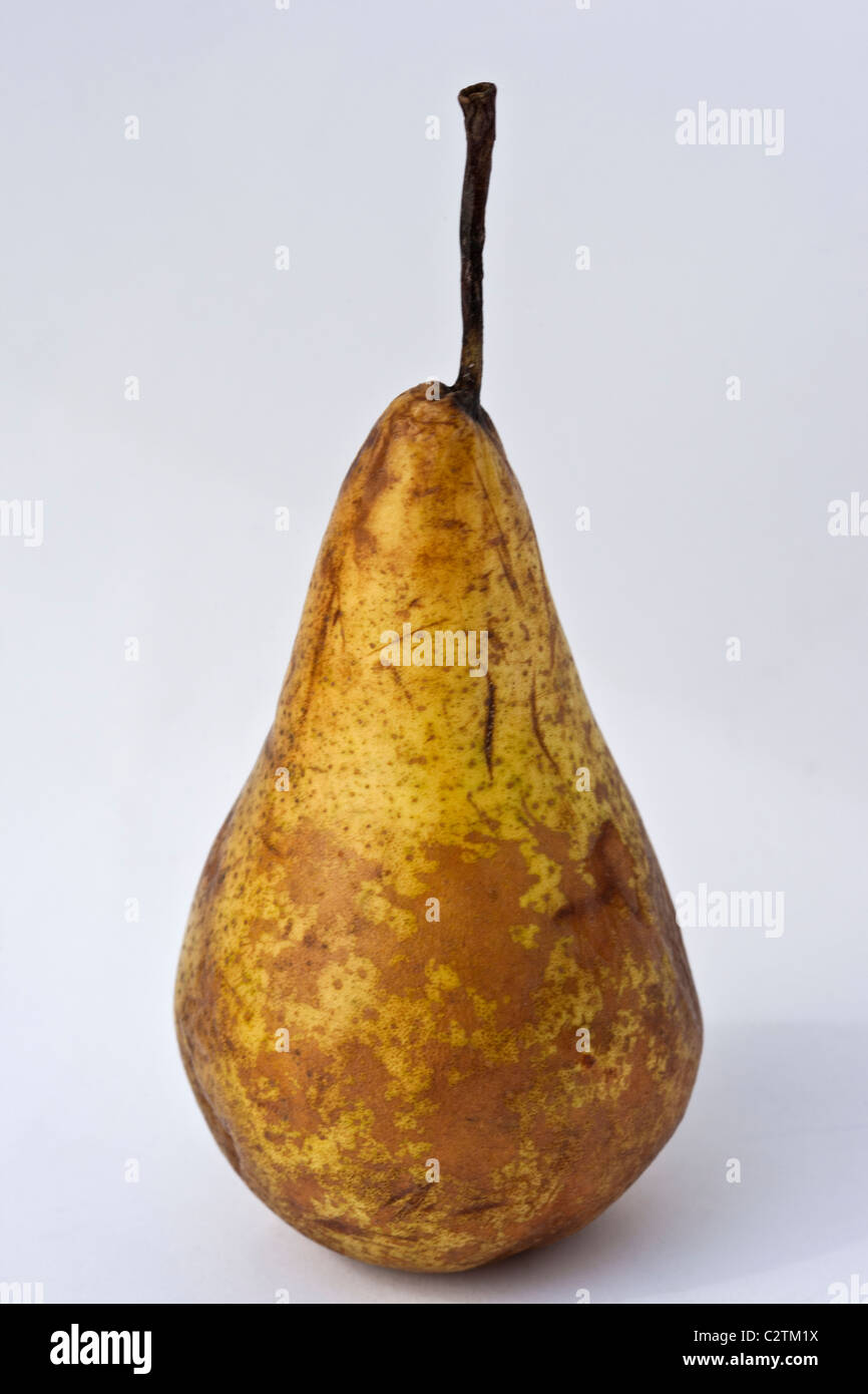 A Ripe Paer Ripe Pear on white background Stock Photo - Alamy
