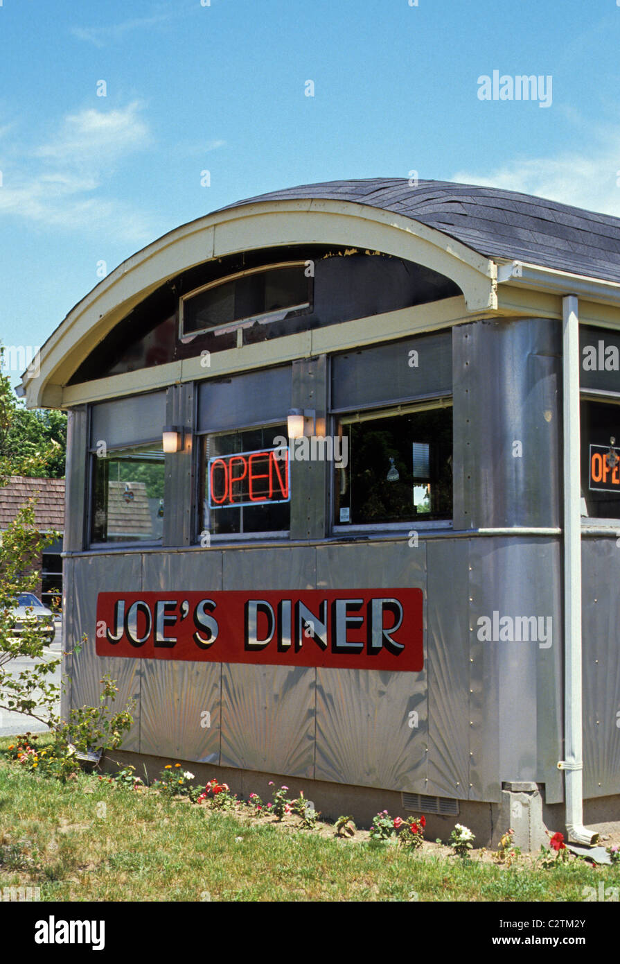 Joe's Diner in Taunton, Massachusetts. A 1940 Sterling Diner. Open