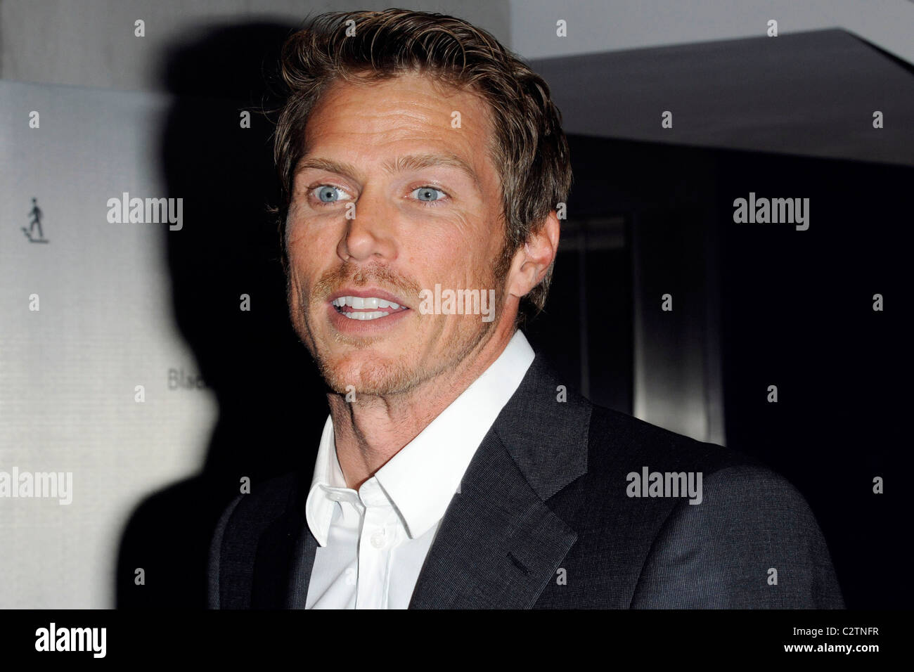 American actor Jason Lewis arrives at TIFF Bell Lightbox for the Canadian premiere of Textuality. Stock Photo