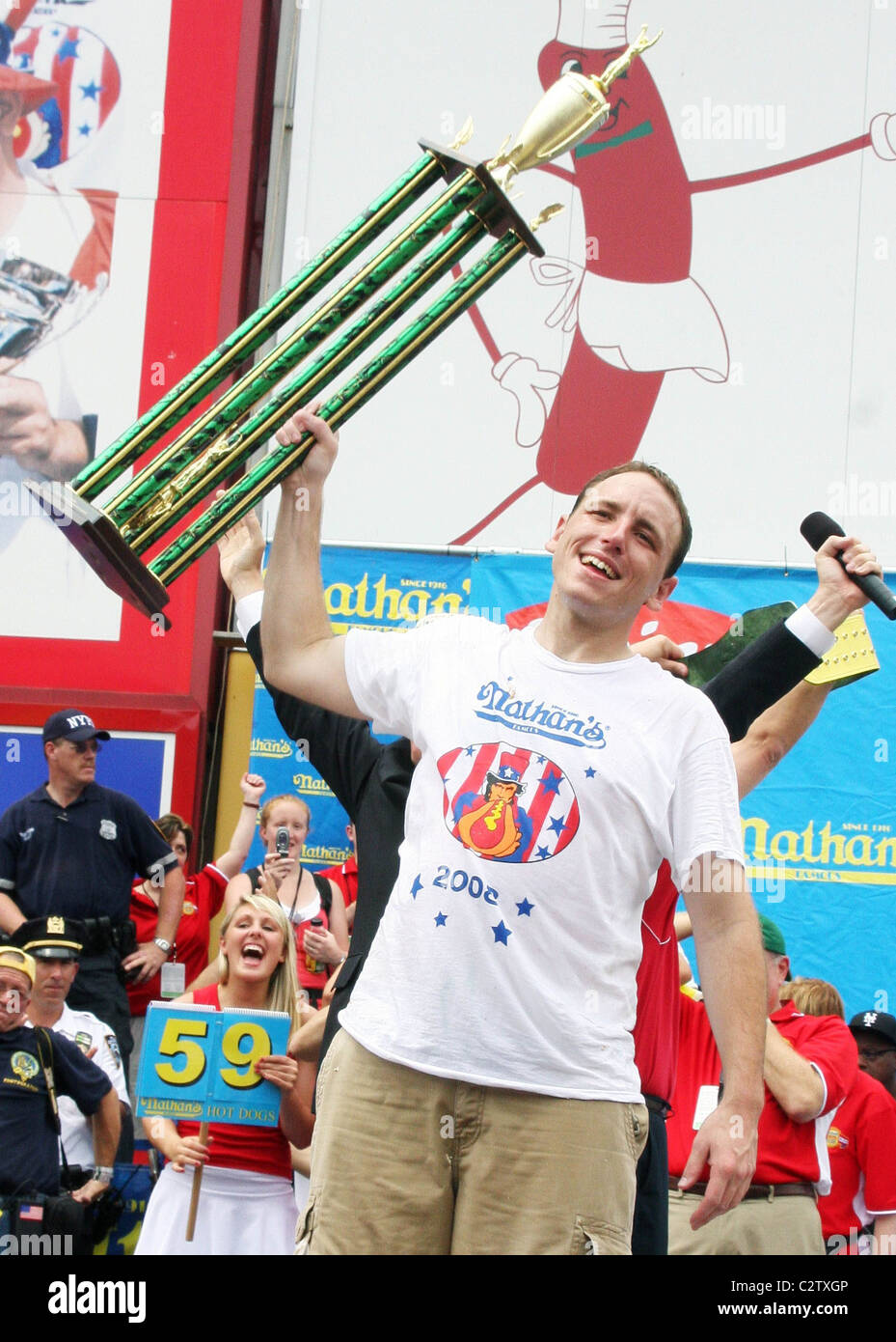 Joey 'Jaws' Chestnut won 'Nathan's Famous Fourth of July International
