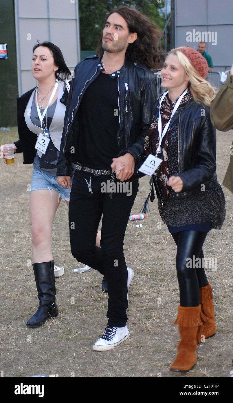Russell Brand Celebrities at The O2 Wireless Festival 2008 held at Hyde ...