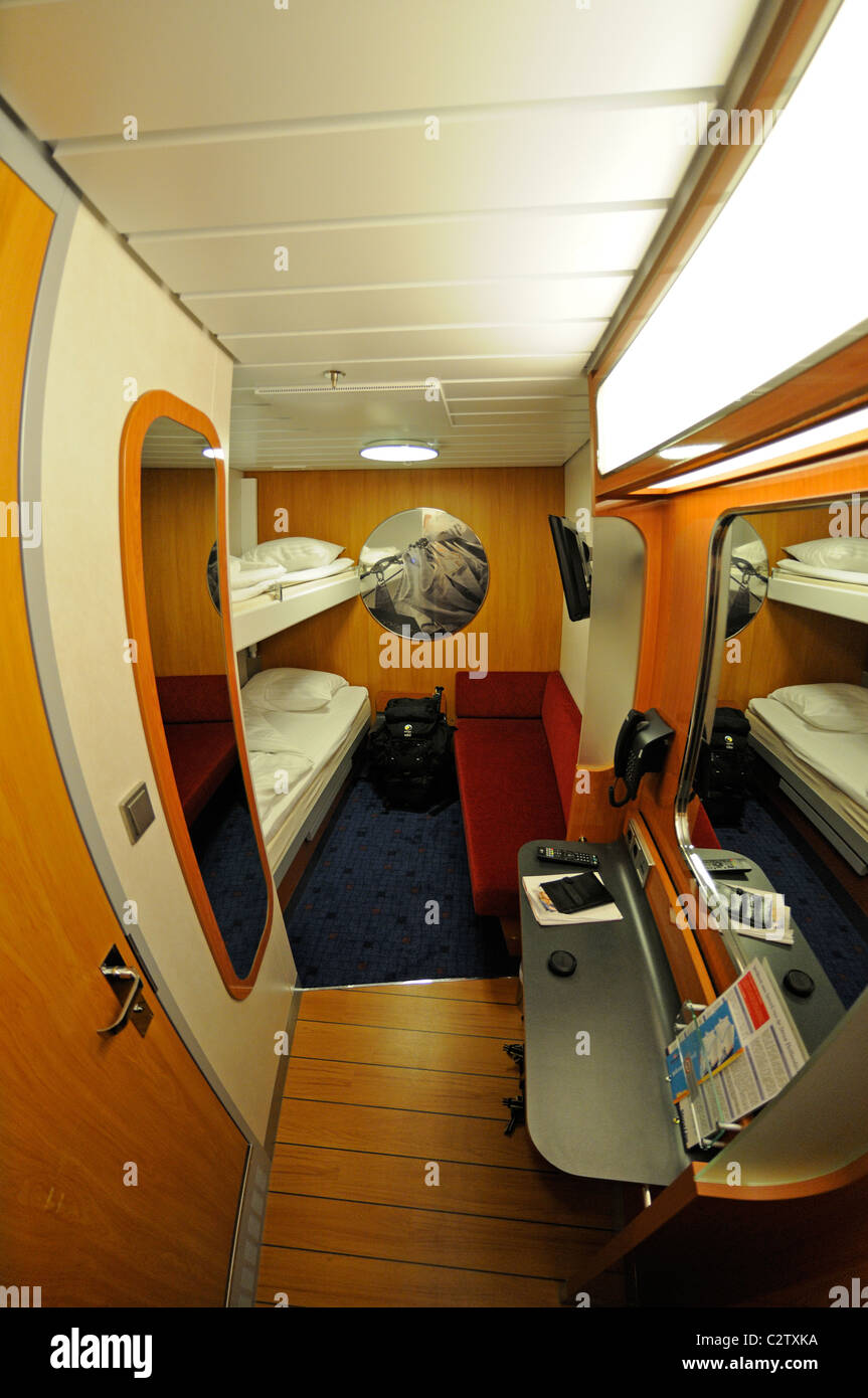 Cabin on Harwich Hoek van Holland ferry Stock Photo Alamy