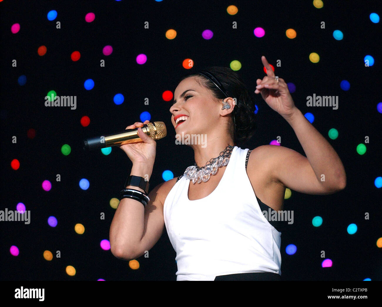 Nelly Furtado performing live in a sold out concert at the Westerpark