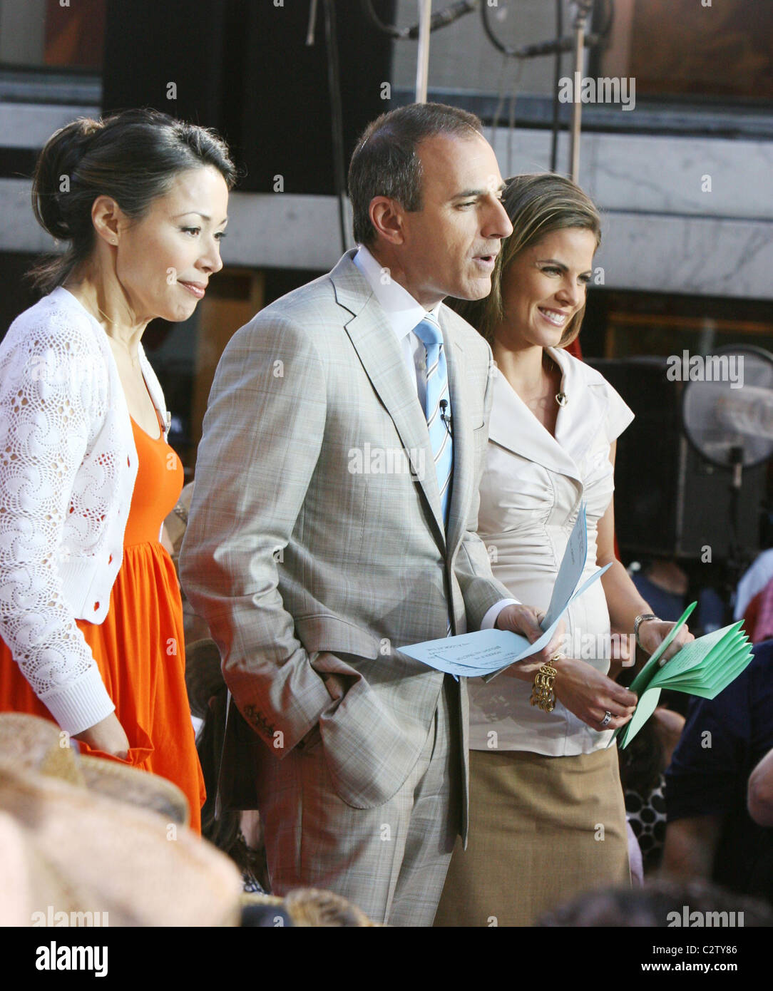 Ann Curry, Matt Lauer and Natalie Morales at the Kenny ...