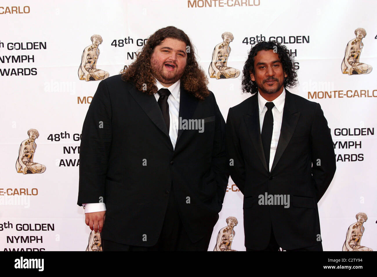 Jorge Garcia and Naveen Andrews Golden Nymph awards ceremony - arrivals