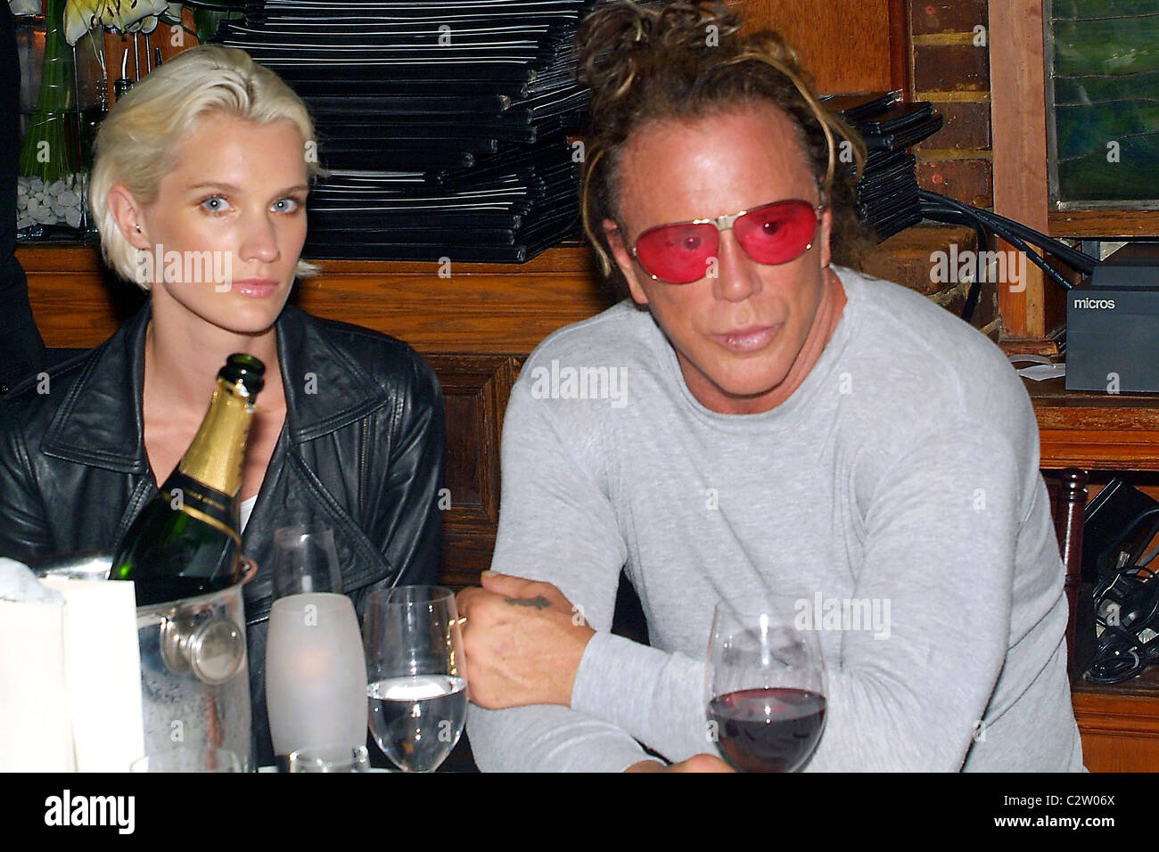 Mickey Rourke La Perla Swimwear fashion show at the Forge Miami Beach ...