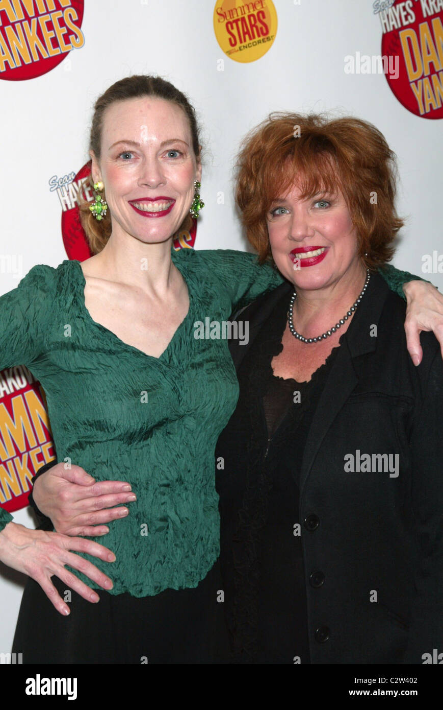 Veanne Cox and Kathy Fitzgerald Opening night performance of 'Damn Yankees' at the New York City Center - Afterparty New York Stock Photo