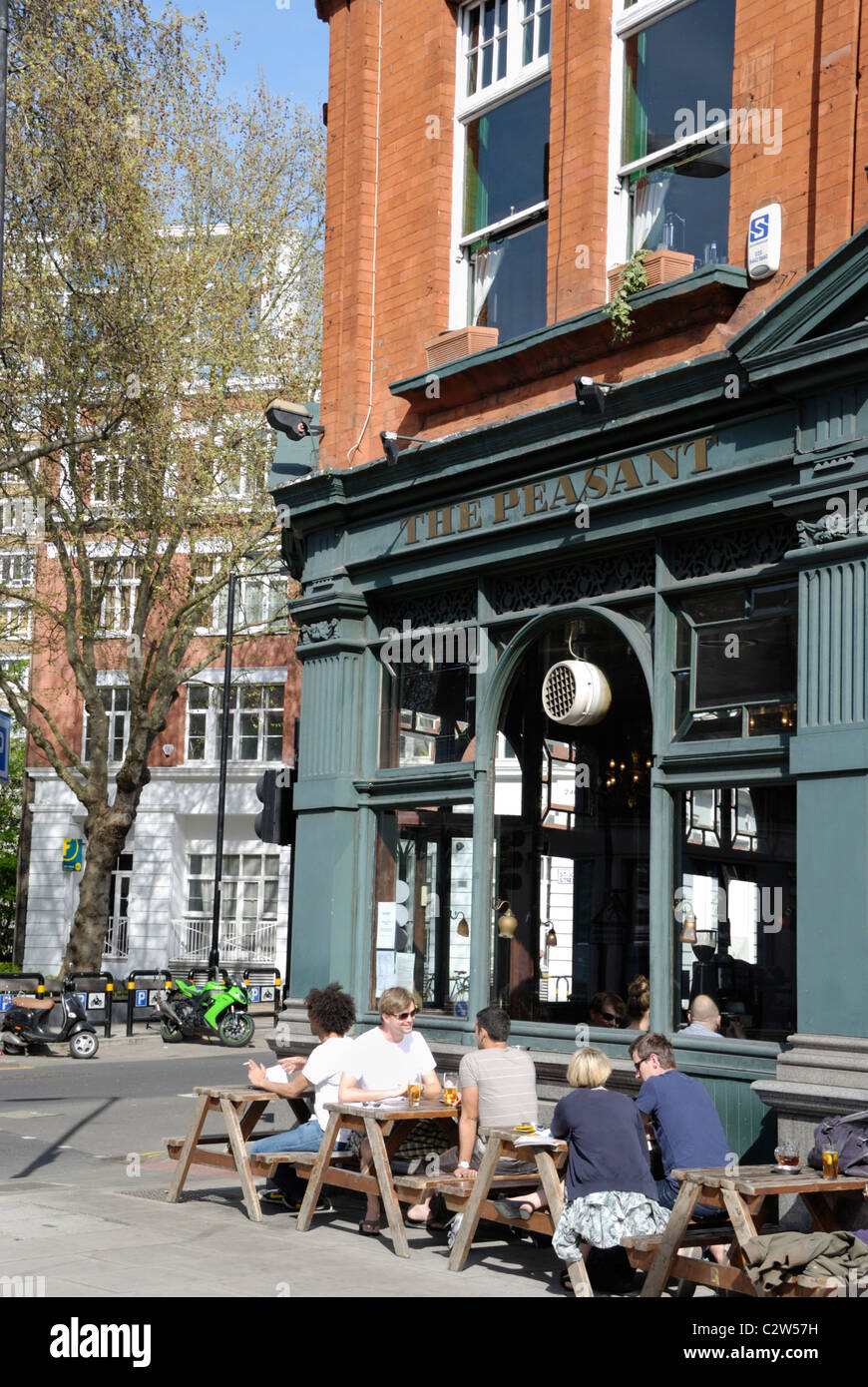 The Peasant pub in St John Street, Clerkenwell, London, England Stock Photo