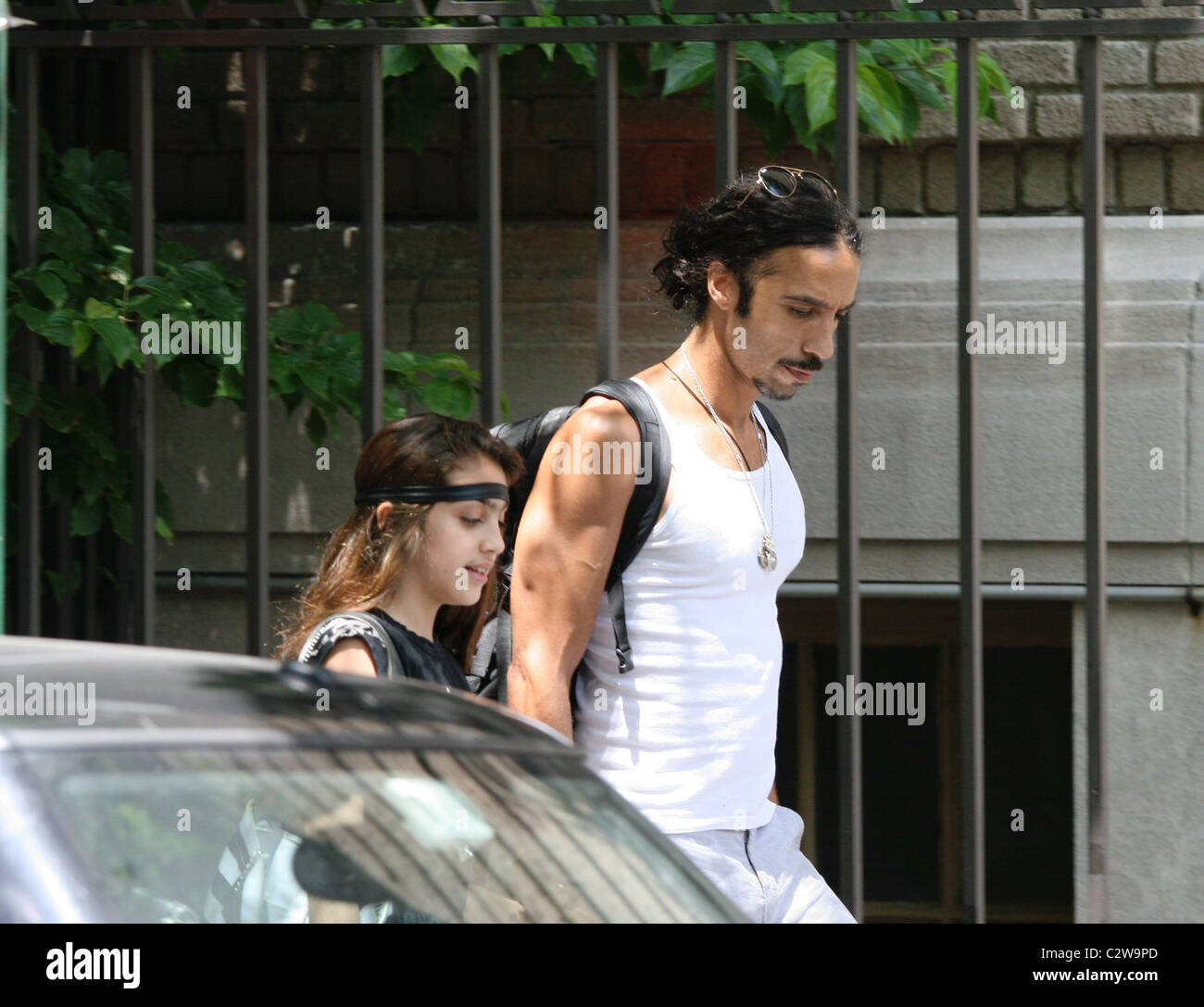 Lourdes Leon and her father Carlos Leon leaving Madonna's apartment New ...