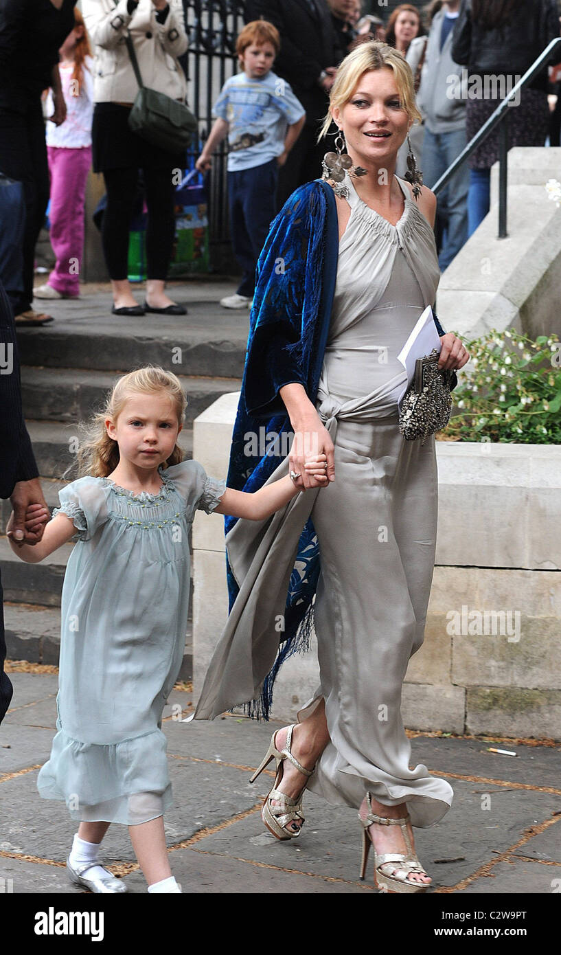 Kate Moss and Lila Grace The wedding of Leah Wood and Jack MacDonald at ...