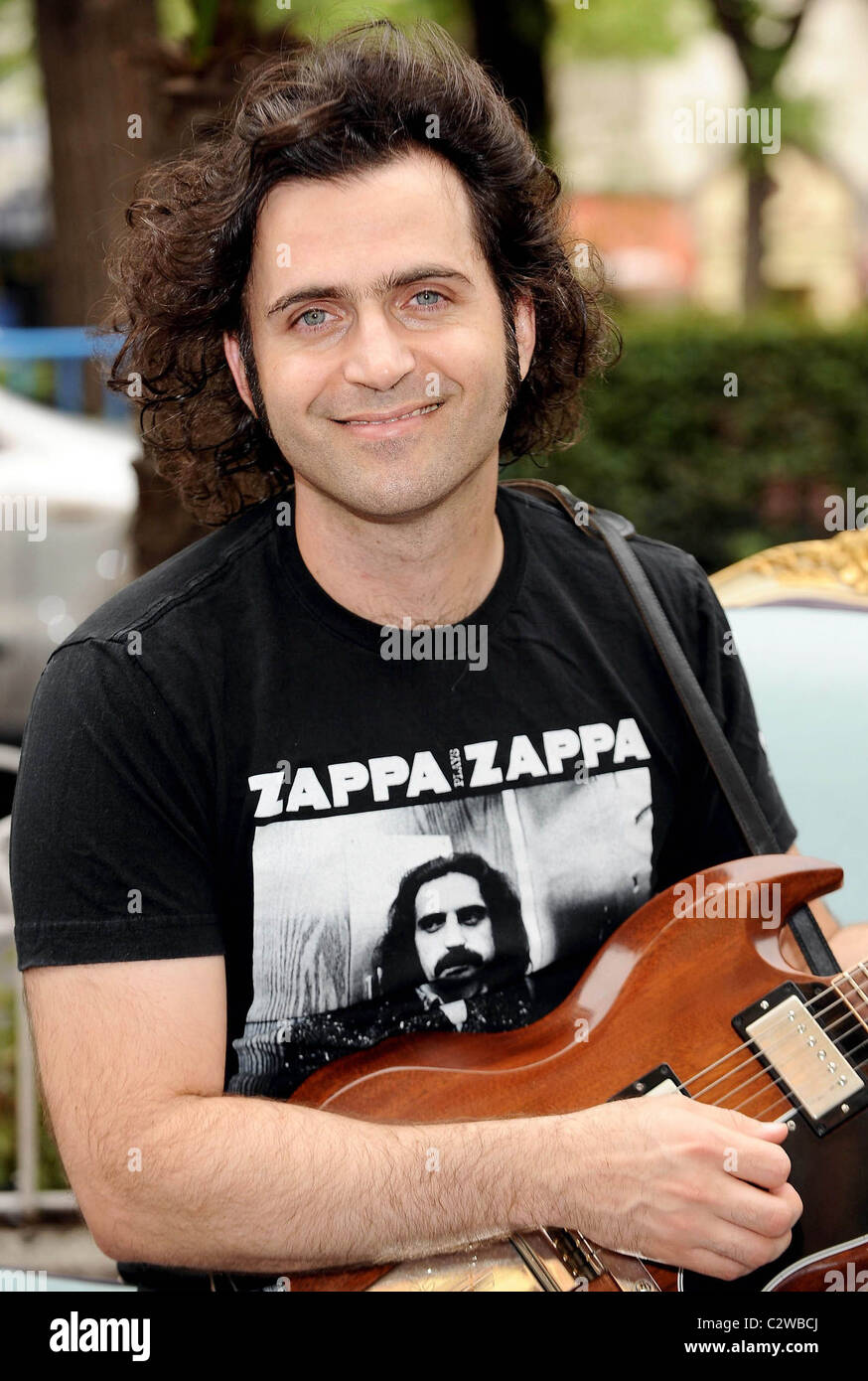 Dweezil Zappa promotes his 'Zappa Plays Zappa' tour where he plays the