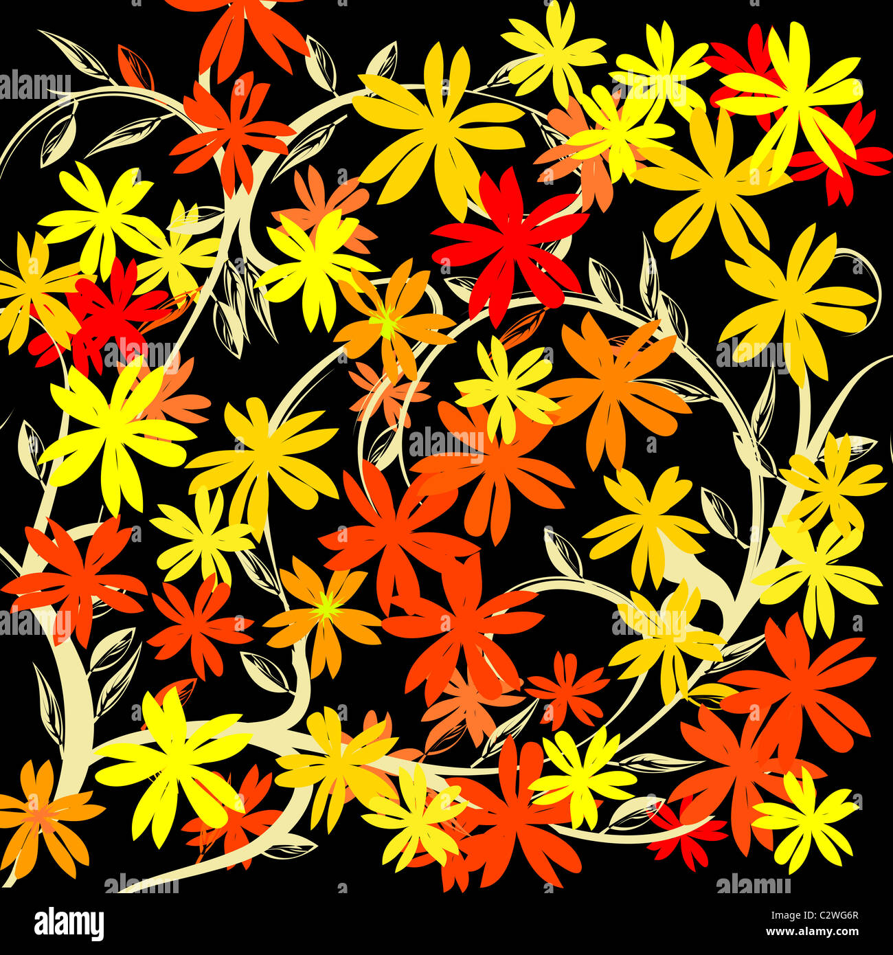 Floral background Stock Photo