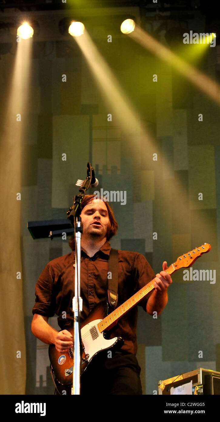 Ben Gibbard of Death Cab for Cutie Latitude Festival - Day One Suffolk, England - 18.07.08 Nick Pickles/ Stock Photo