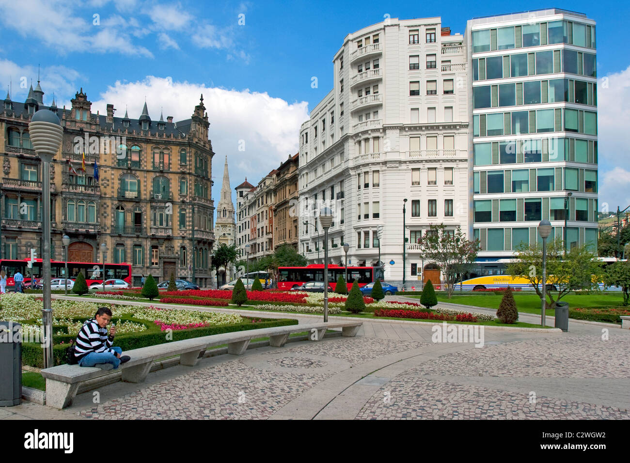 Bilbao square hi-res stock photography and images - Alamy