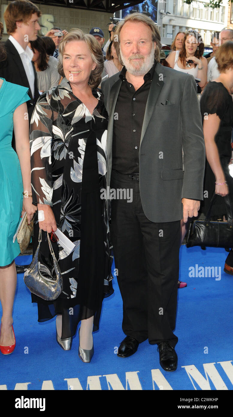 London, UK. 16th July, 2018. Bjorn Ulvaeus and Benny Andersson (ABBA)  attend the UK Premiere of Mamma Mia! Here We Go Again at the Eventim  Apollo in London. (Photo by Fred Duval/SOPA