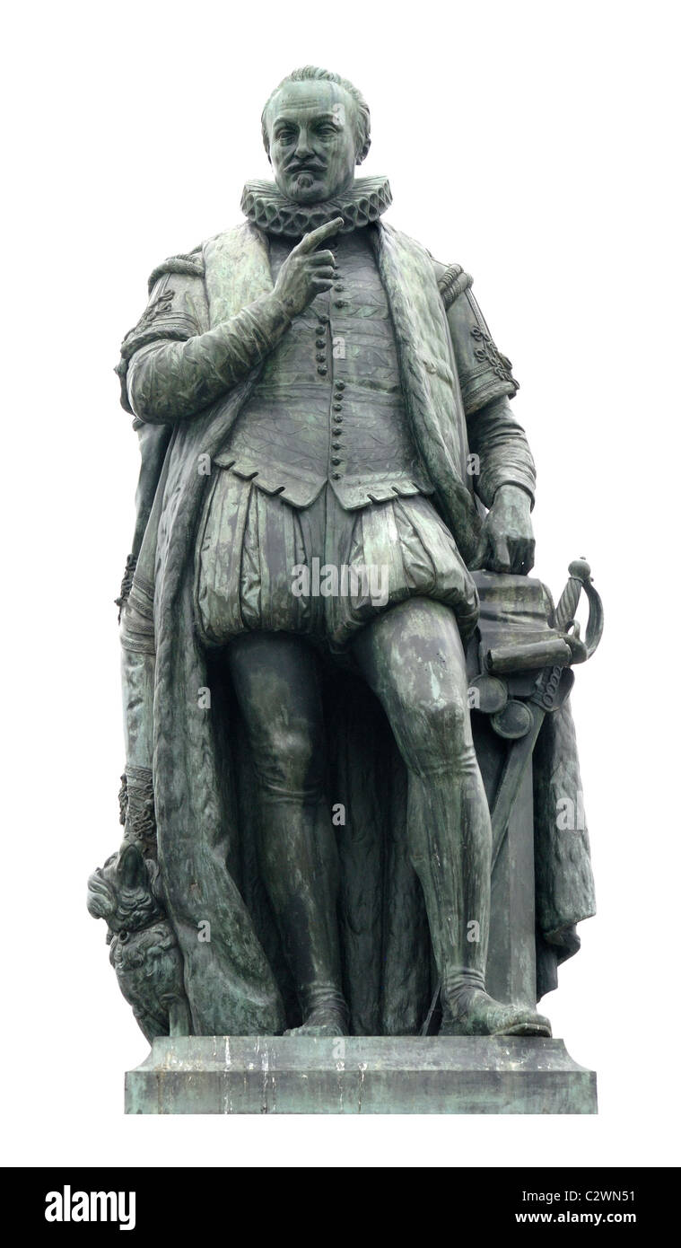 Den Haag / The Hague ('s Gravenhaage). Statue of Willem van Oranje / William of Orange Stock Photo