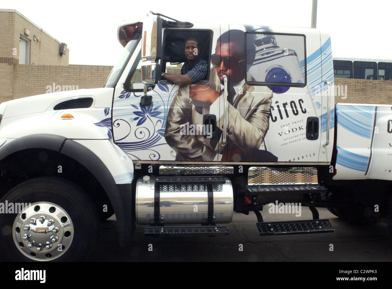Sean Combs (AKA P. Diddy) A truckdetail P. Diddy advertisement for