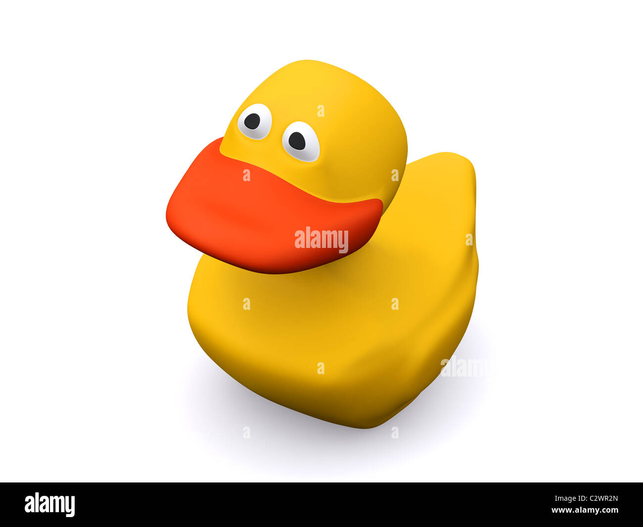 rubber yellow duck. 3d Stock Photo