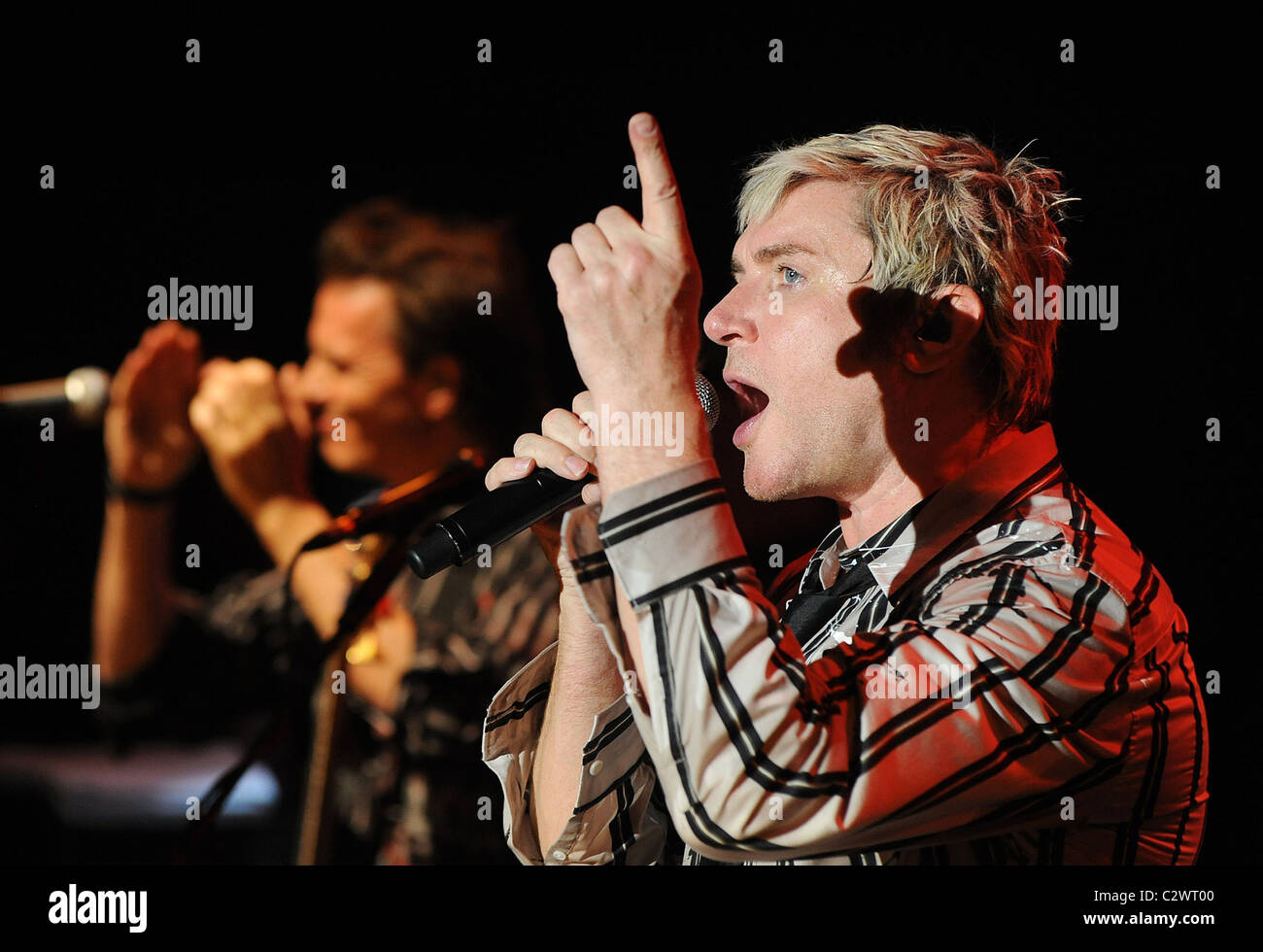 Duran Duran performing at the 'Smirnoff Experience Paris' at La Cigale Paris, France - 02.07.08 : Stock Photo