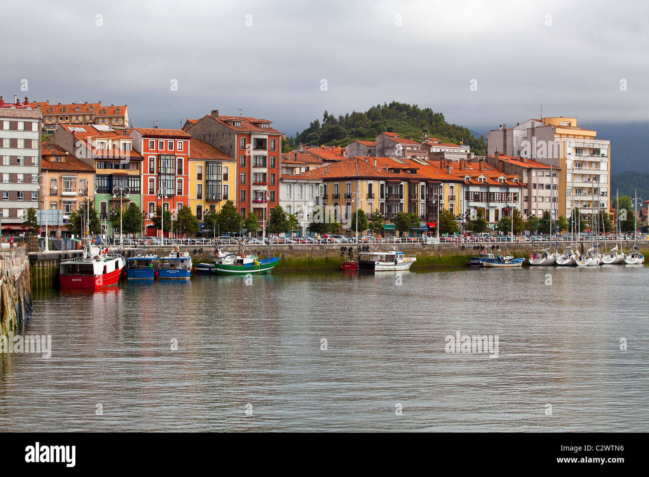 Port of Ribadesella, Asturias. Stock Photo