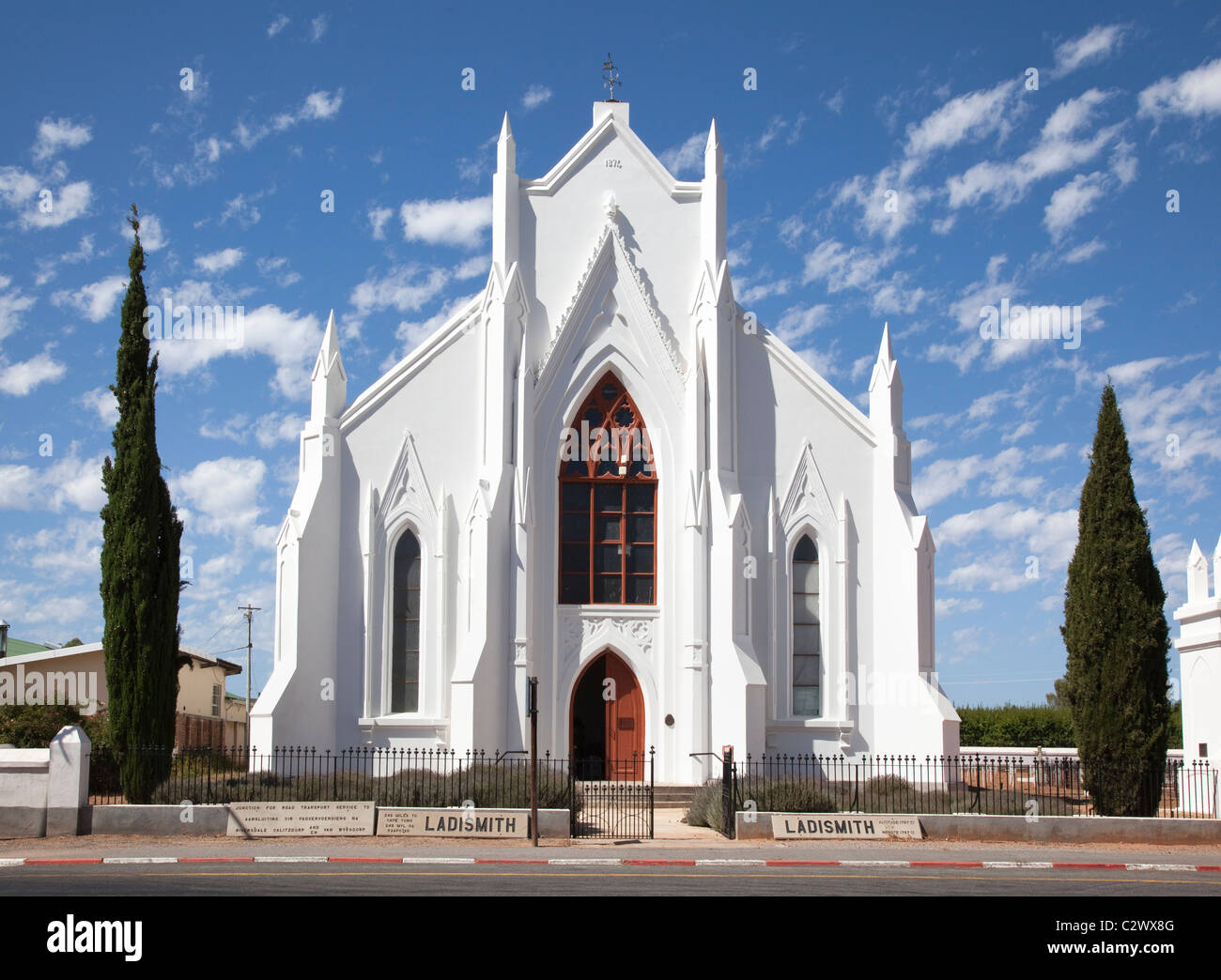 Otto Hager Church, Ladismith, Western Cape, South Africa Stock Photo