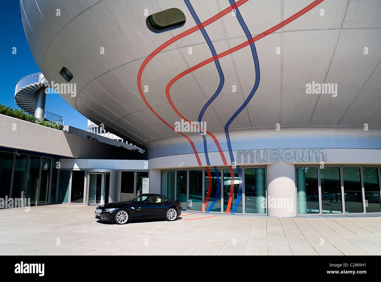 Germany, Bavaria, Munich, BMW Headquarters, The BMW Museum, Entrance ...