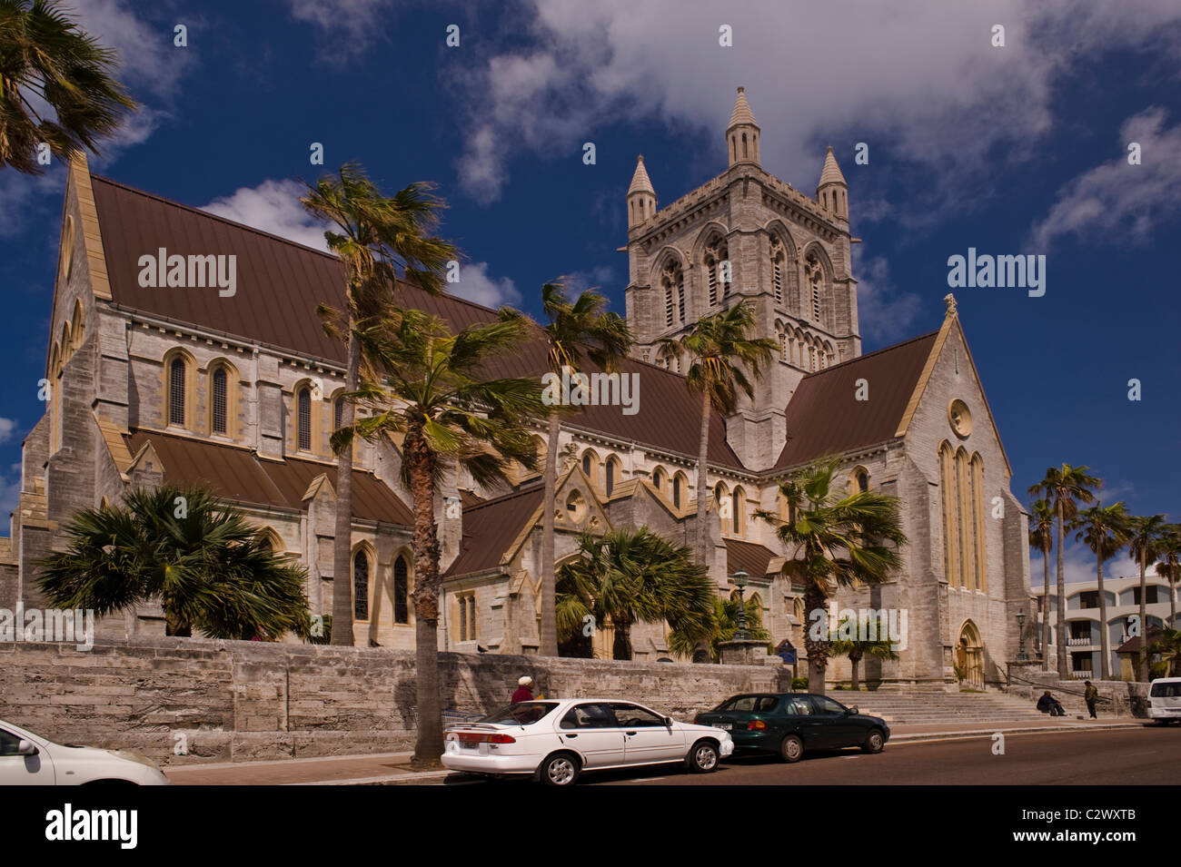 Hamilton Cathedral, Bermuda Stock Photo