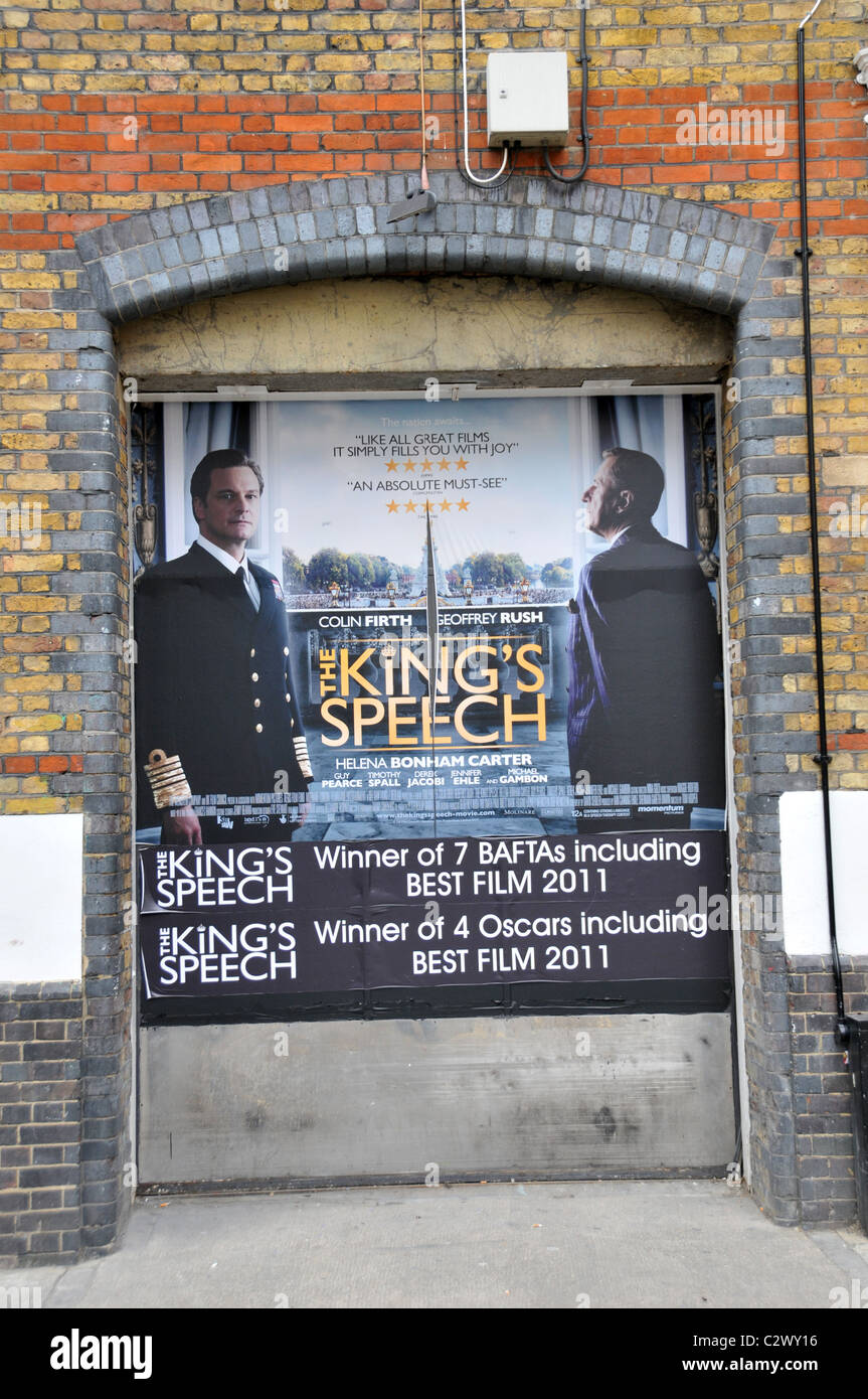The King's Speech film movie Poster advertising Stock Photo