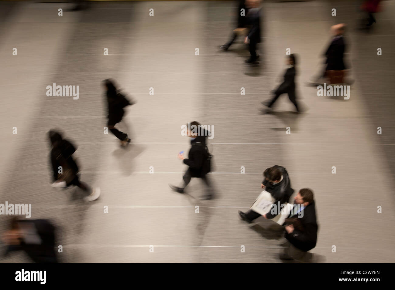 Morning Commuters Rush hour commuters hi-res stock photography and images - Alamy