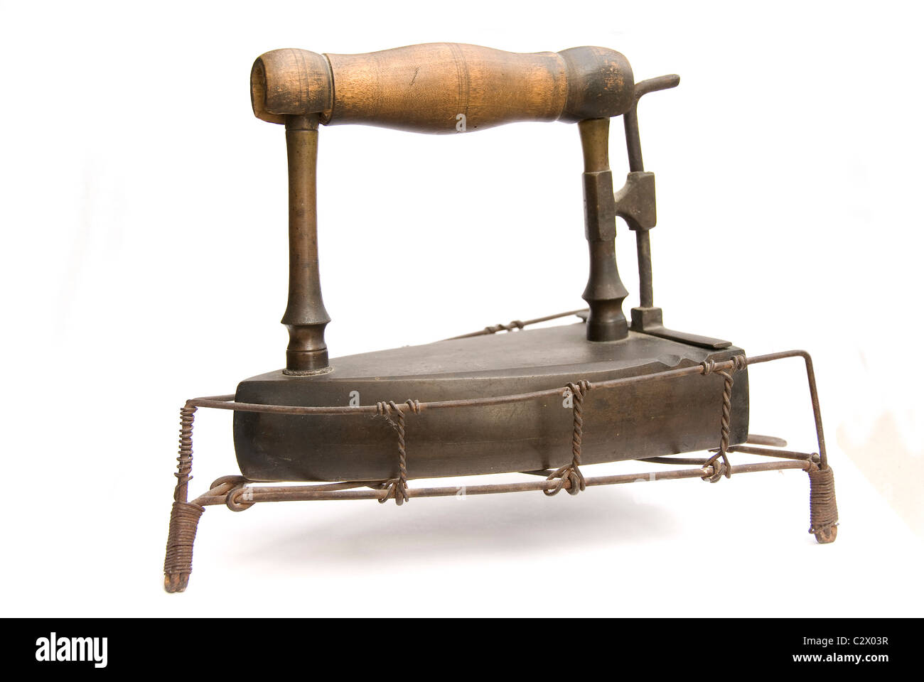 Antiquated box iron Stock Photo Alamy