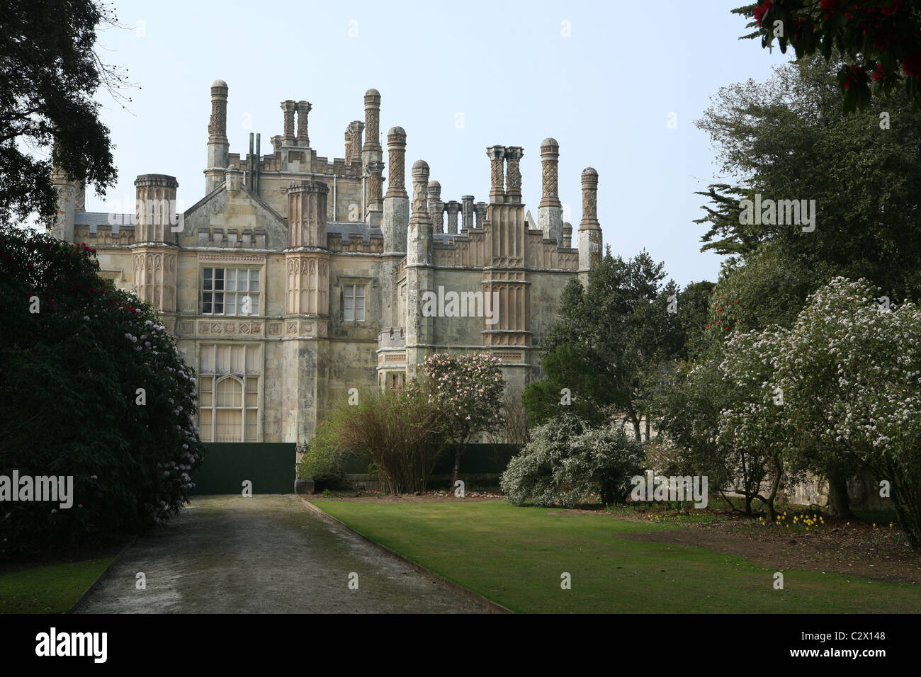 Tregothnan estate manor and gardens home of Lord Falmouth Stock Photo