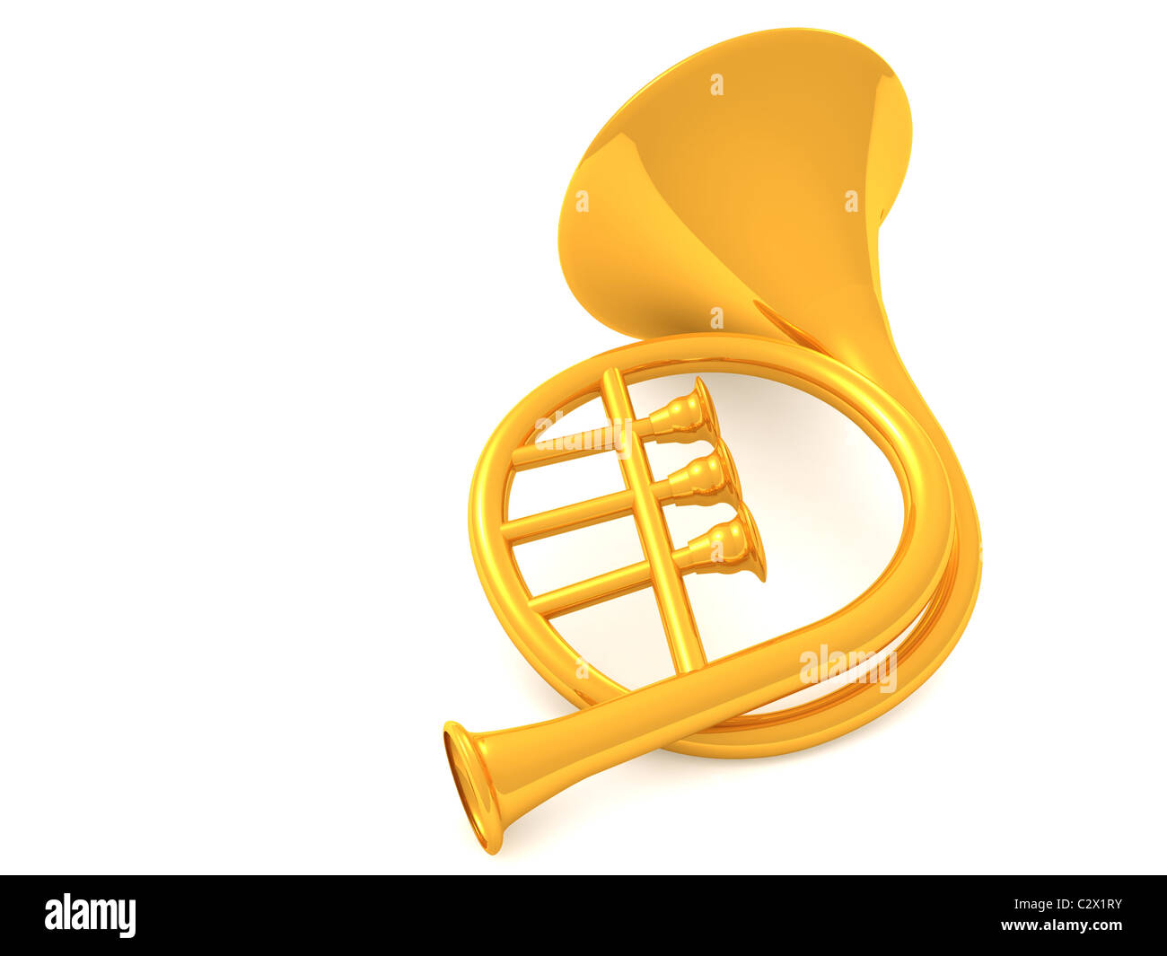 musical instrument horn.3d Stock Photo Alamy