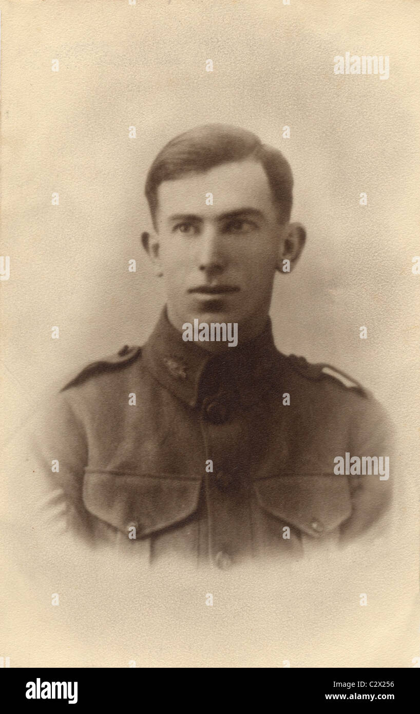 WW1 sergean Australian Infantry soldier world war Stock Photo