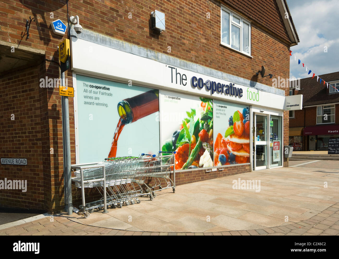 Exterior of the Co-Operative Food shop, Grayshott, Hampshire, UK Stock Photo