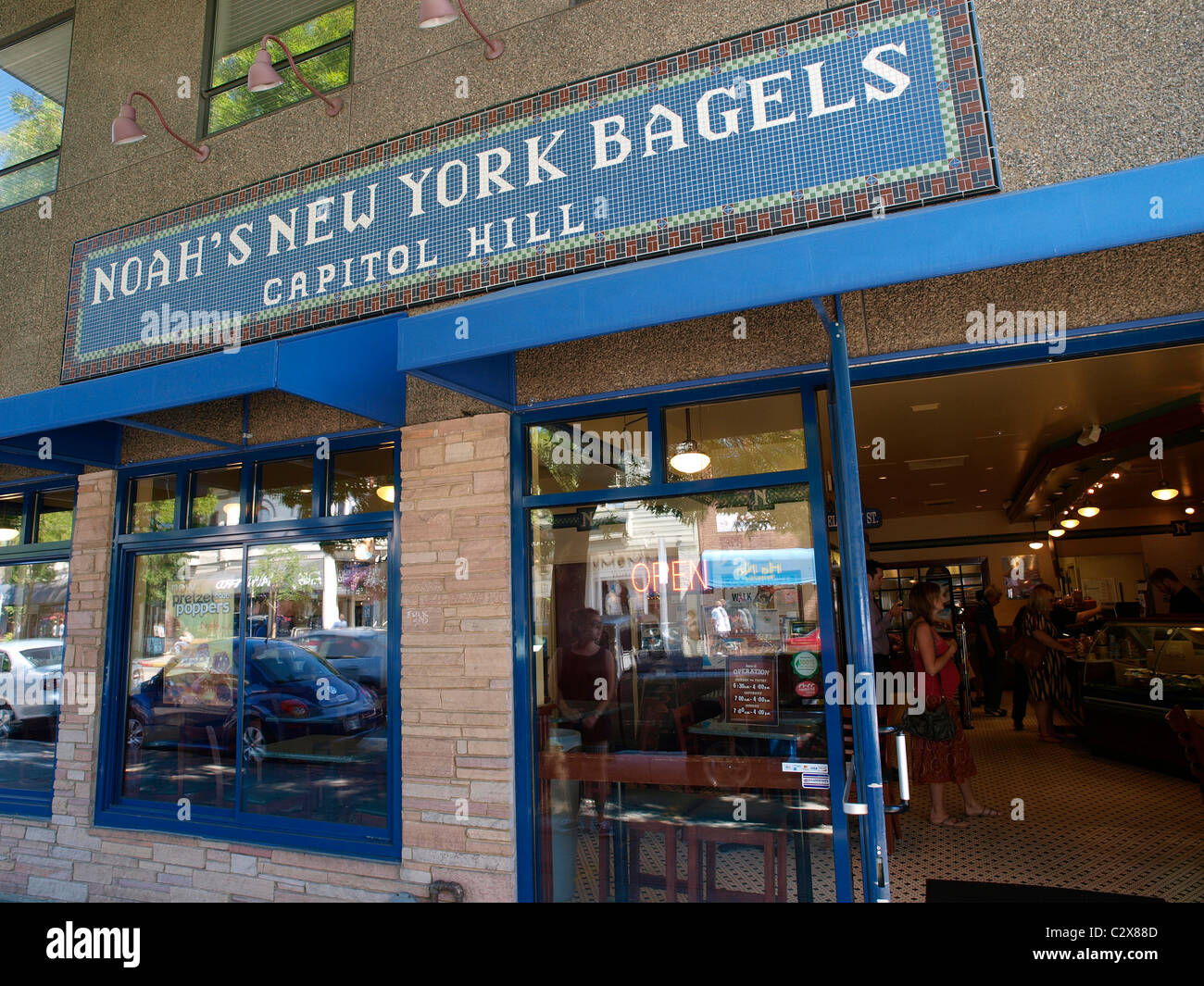 Noah's New York Bagels 220 Broadway Avenue Seattle Washington USA Stock Photo