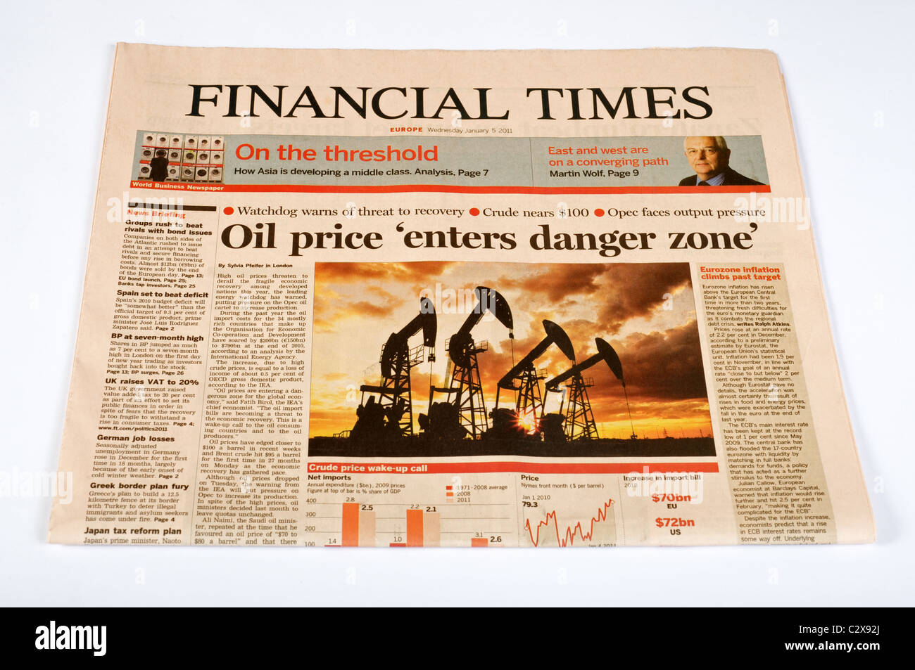 Financial Times (European edition) Stock Photo