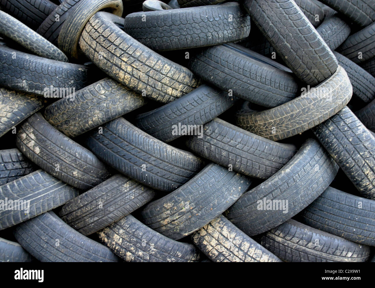 Used tire depot Stock Photo