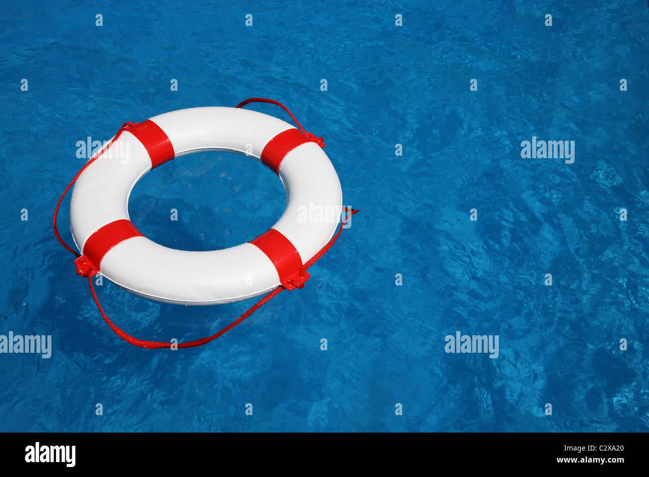 Pool with life Ring Stock Photo Alamy
