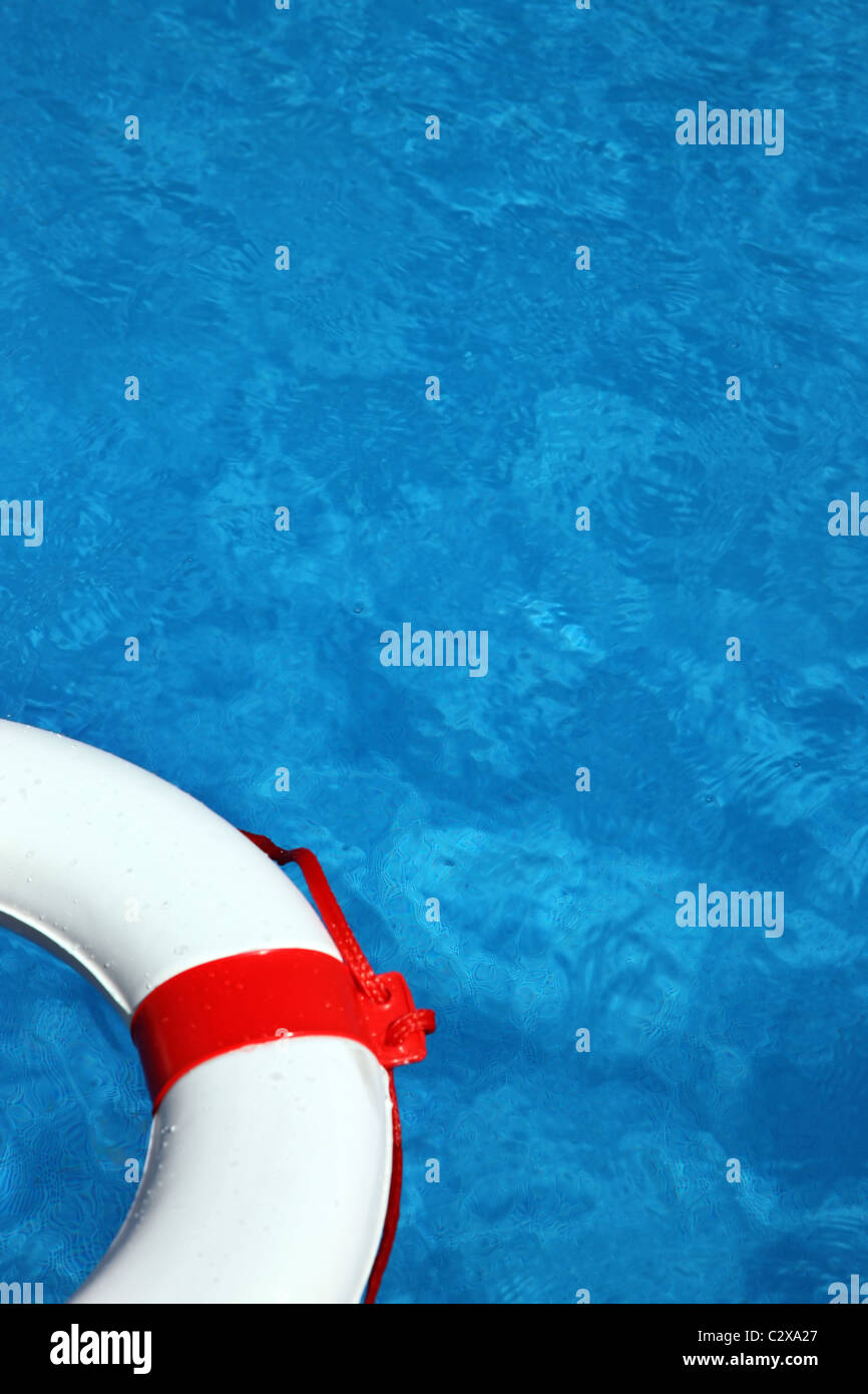 Pool with life Ring Stock Photo Alamy