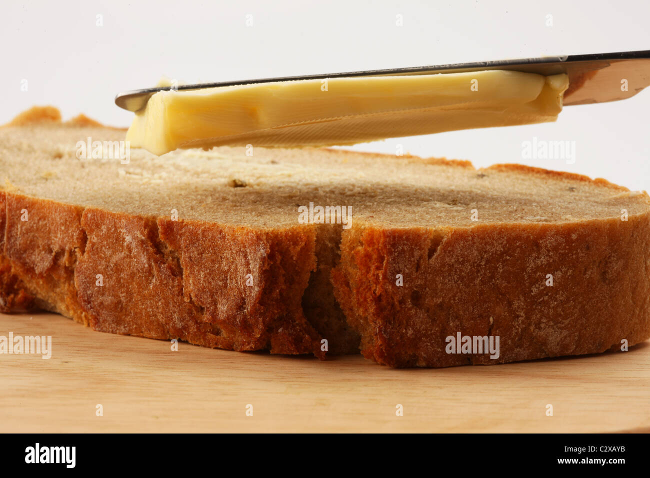 Butter bread Stock Photo