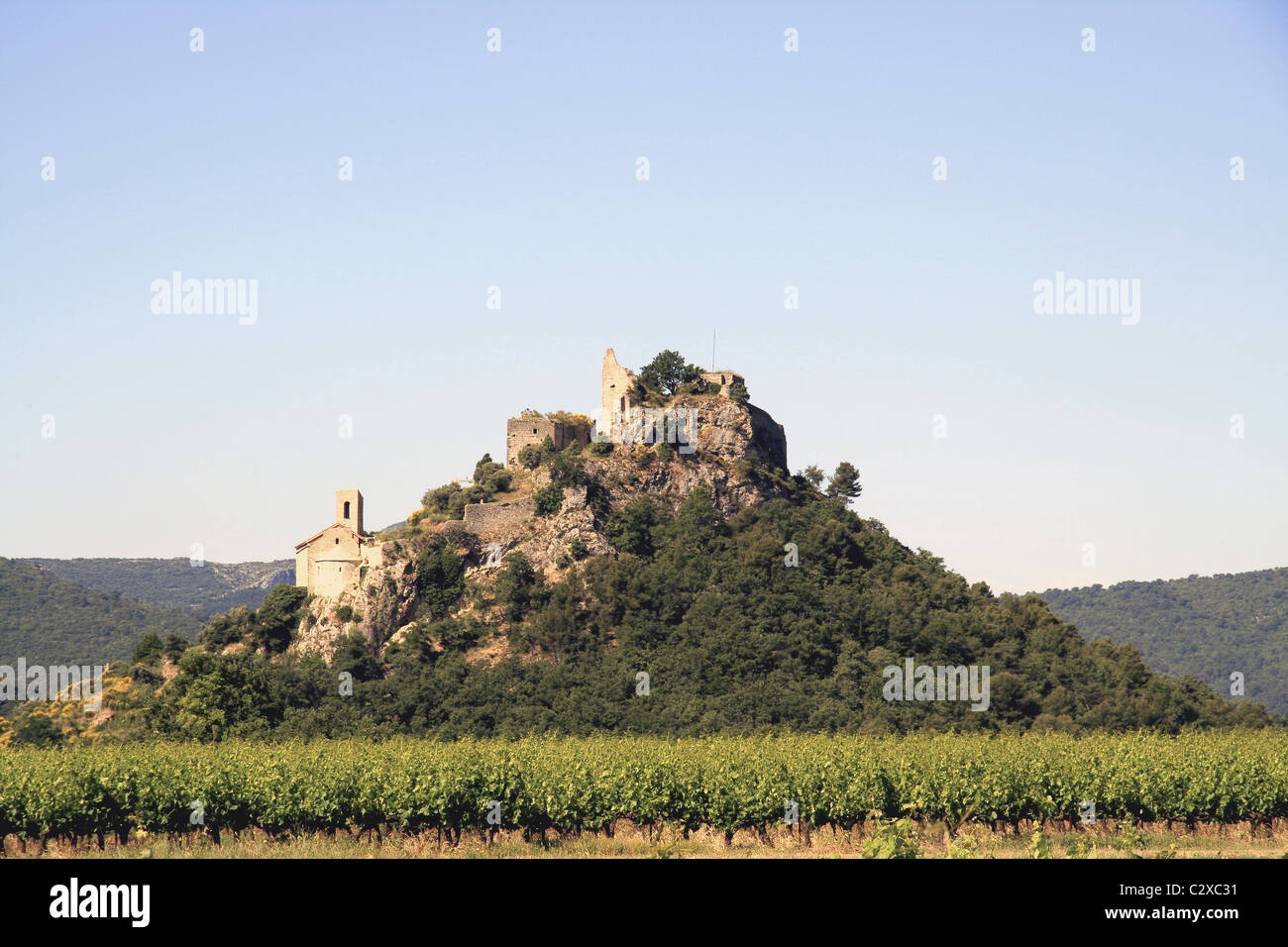 Entrechaux Castle, Provence, France Stock Photo